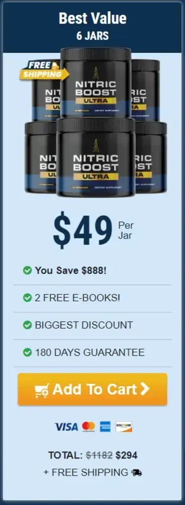 Nitric Boost Ultra - 6 Bottle Value Pack